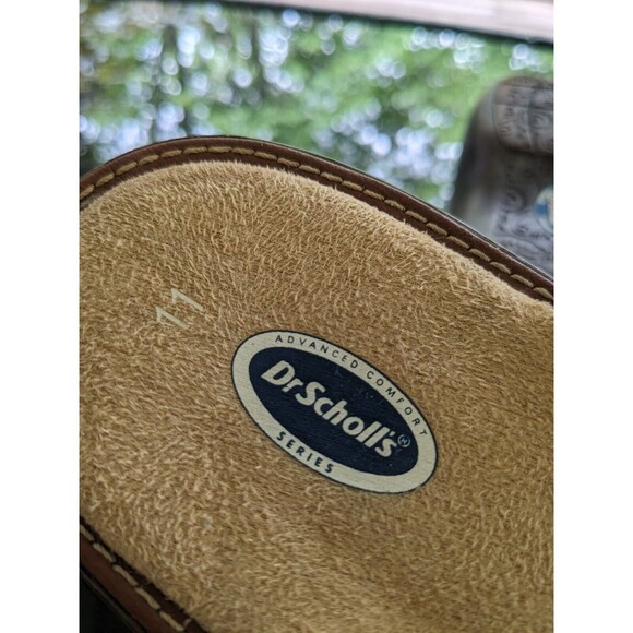 Dr Scholl's Sandals Women's sz 11 Brown Leather Woven Advanced Comfort Series - Picture 7 of 11